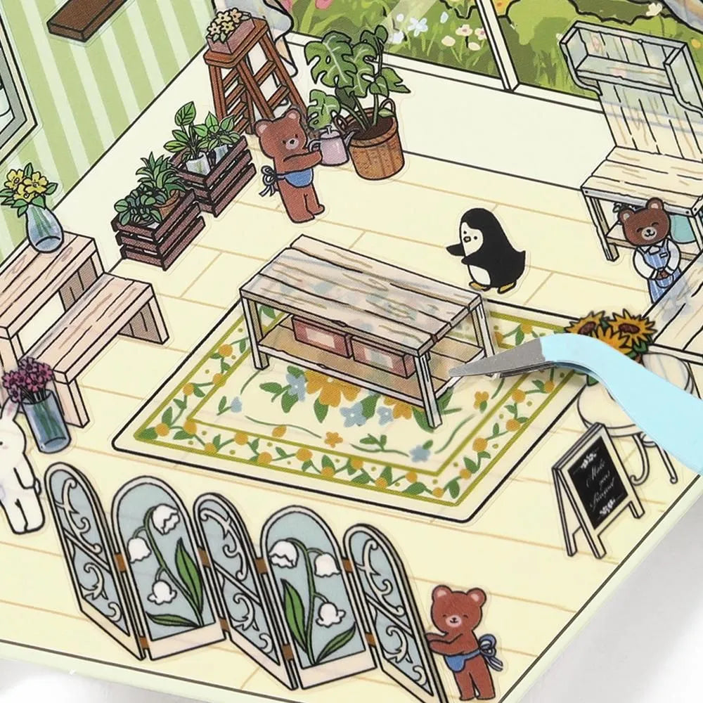 BGM Diorama 2.5D Stickers - Flower Shop