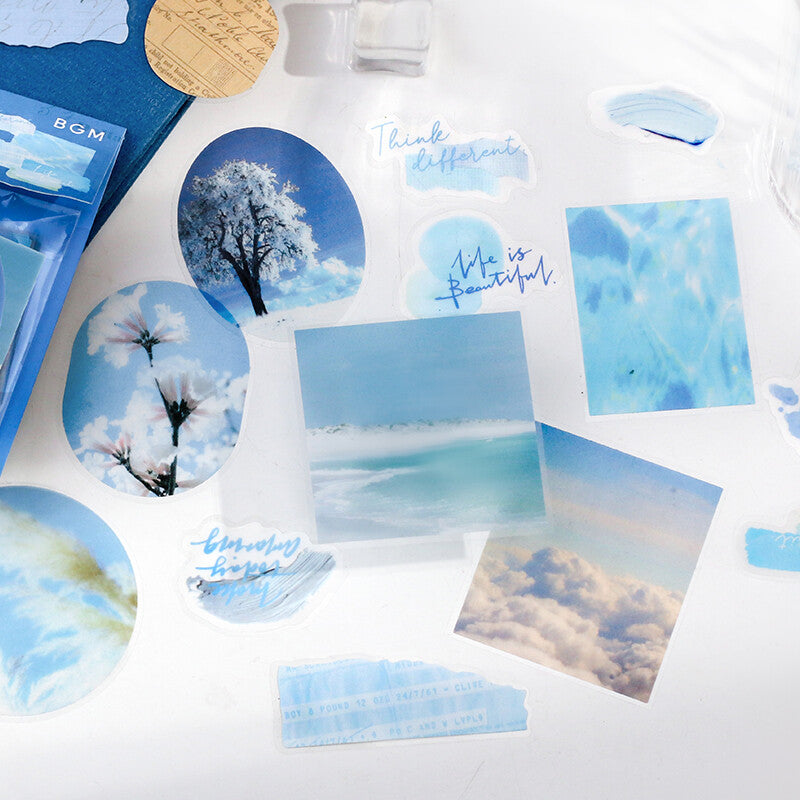 BGM Sticker Flakes Color Poems - Blue