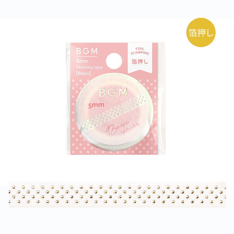 BGM Washi Tape Basic Series - Dots