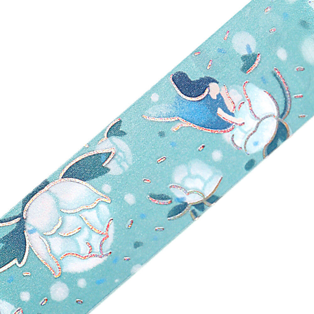 BGM Washi Tape Flower Story - Aqua