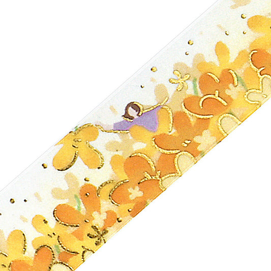 BGM Washi Tape Flower Story - Yellow
