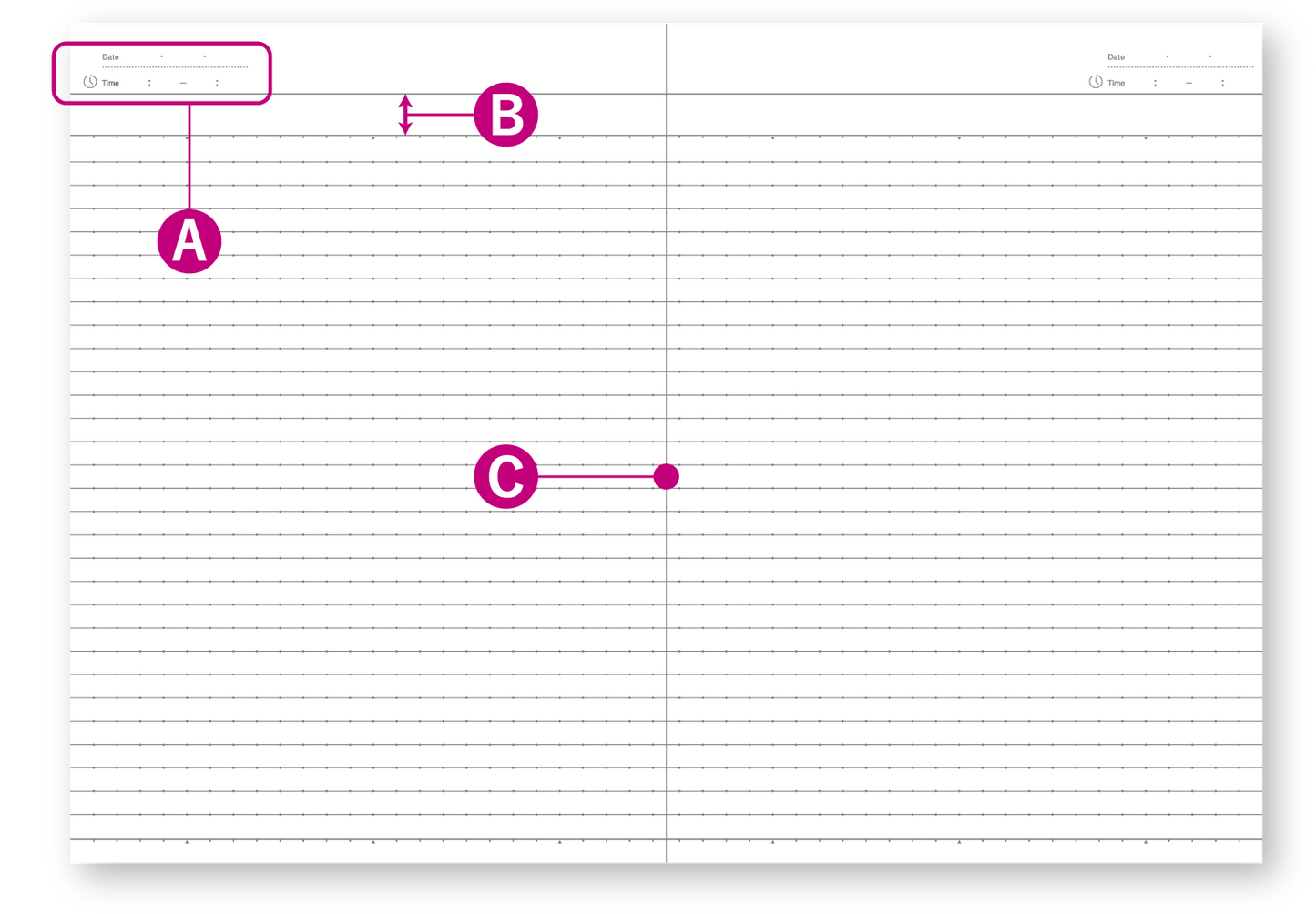 Kokuyo Campus Flat B6 Notebook - Green/Aqua