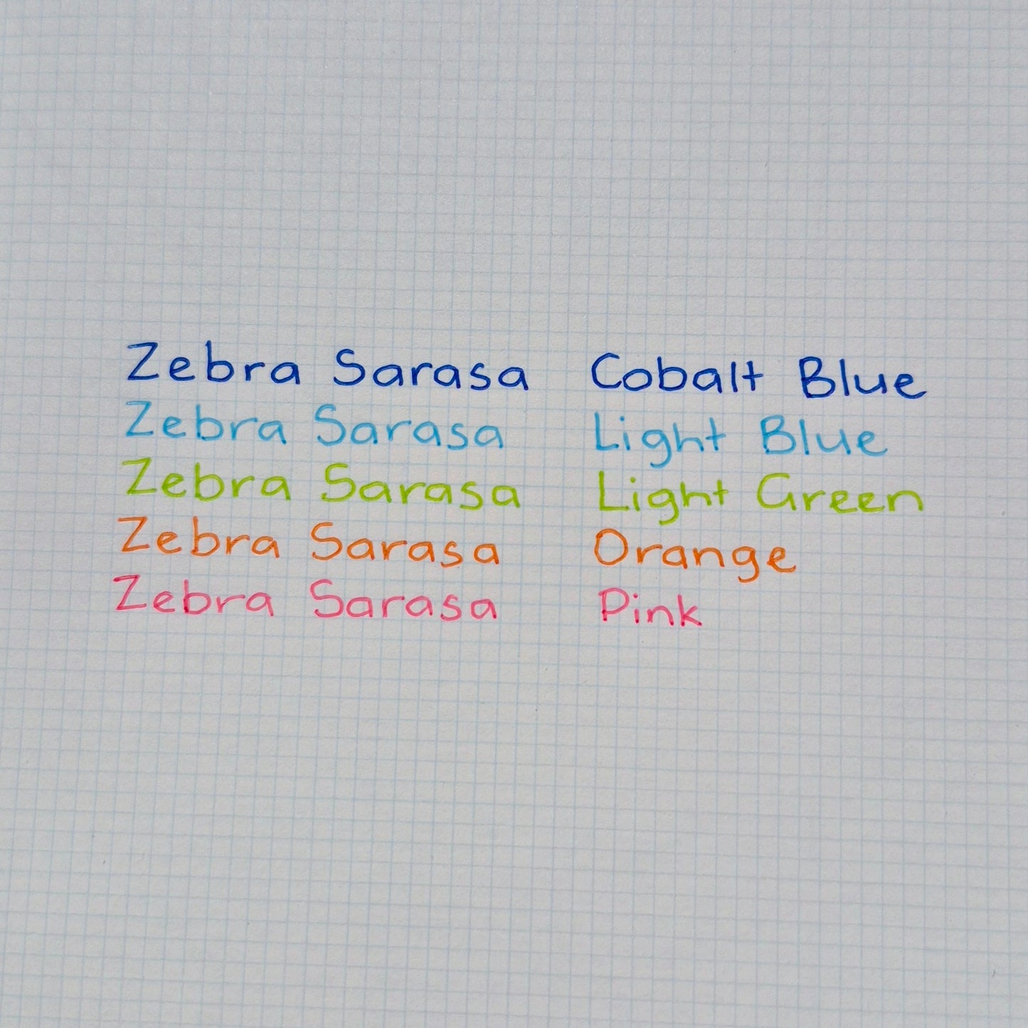 Zebra Sarasa 0.5mm Gel Pens - Neon