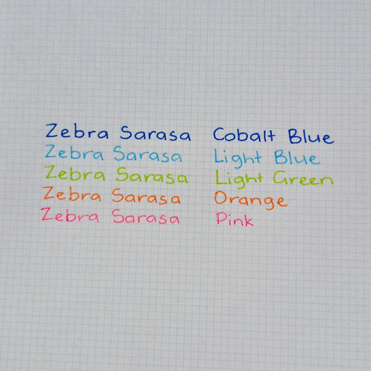 Zebra Sarasa 0.5mm Gel Pens - Neon