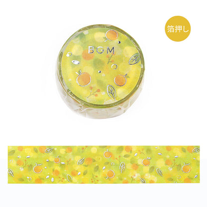 BGM Washi Tape Dreaming Scenery - Tangerine