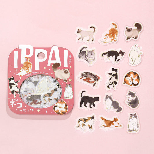 BGM Flake Stickers Ippai - Cats Vol.2