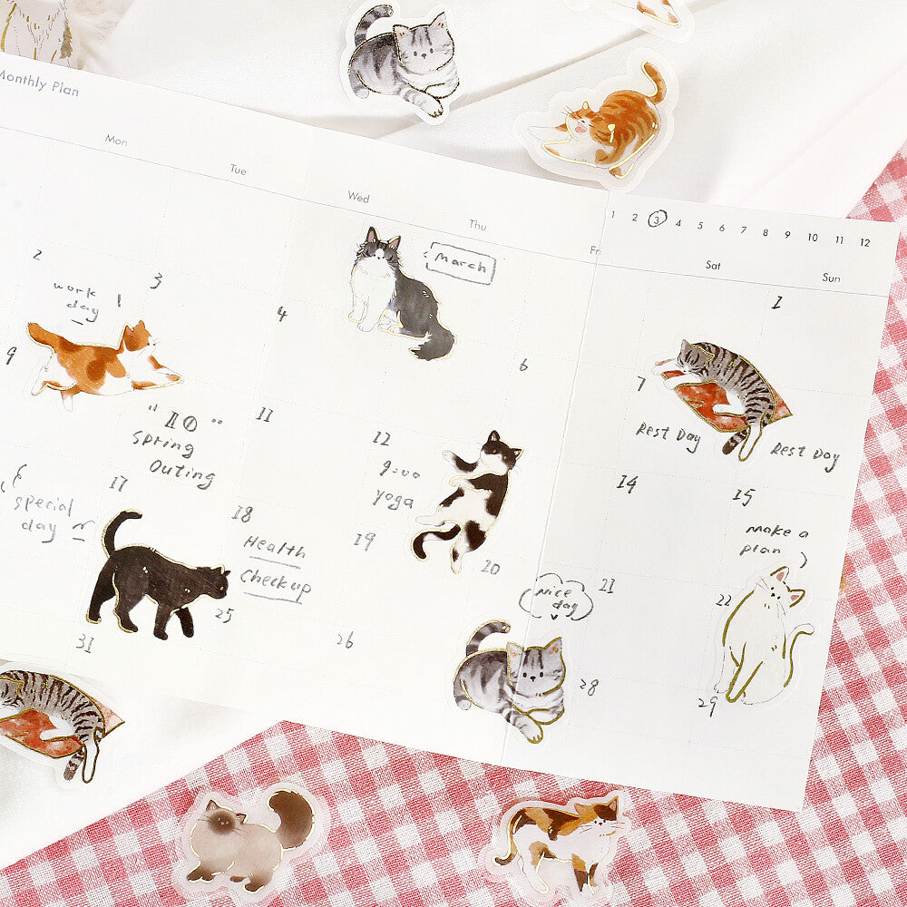 BGM Flake Stickers Ippai - Cats Vol.2