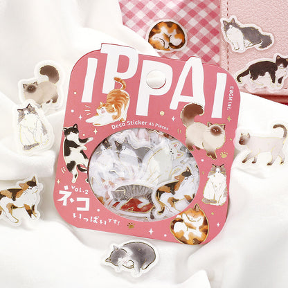 BGM Flake Stickers Ippai - Cats Vol.2