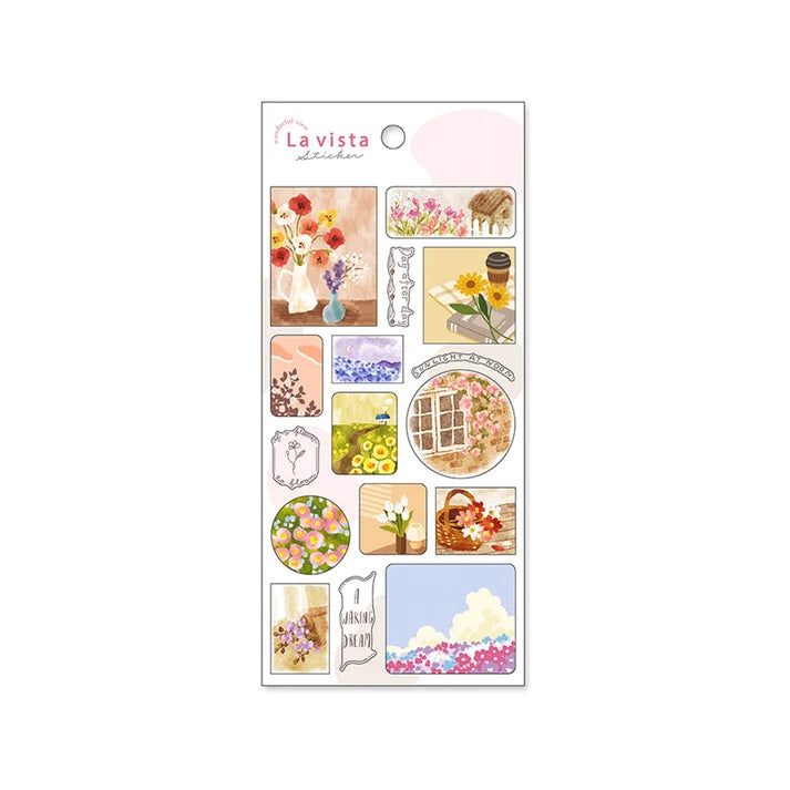 Mind Wave La Vista Sticker Sheet - Flowers