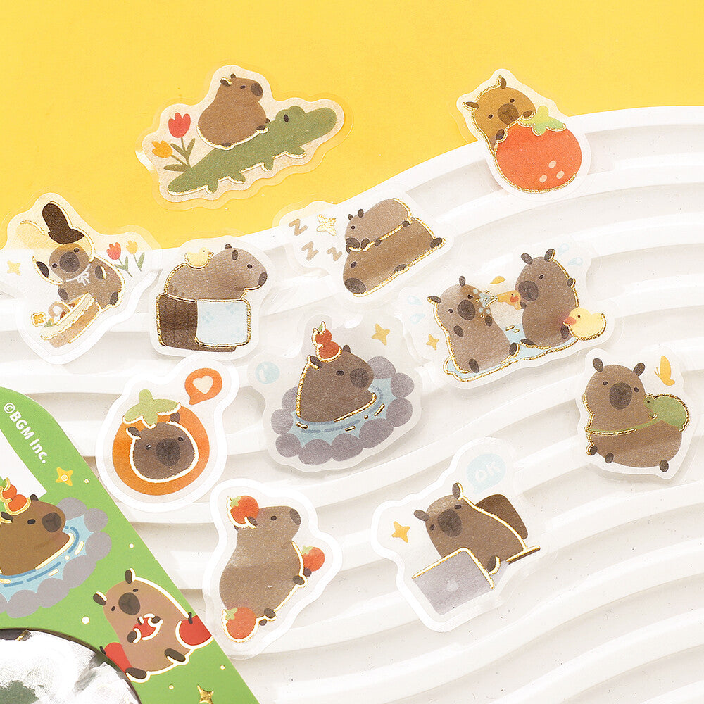 BGM Flake Stickers Ippai - Capybaras