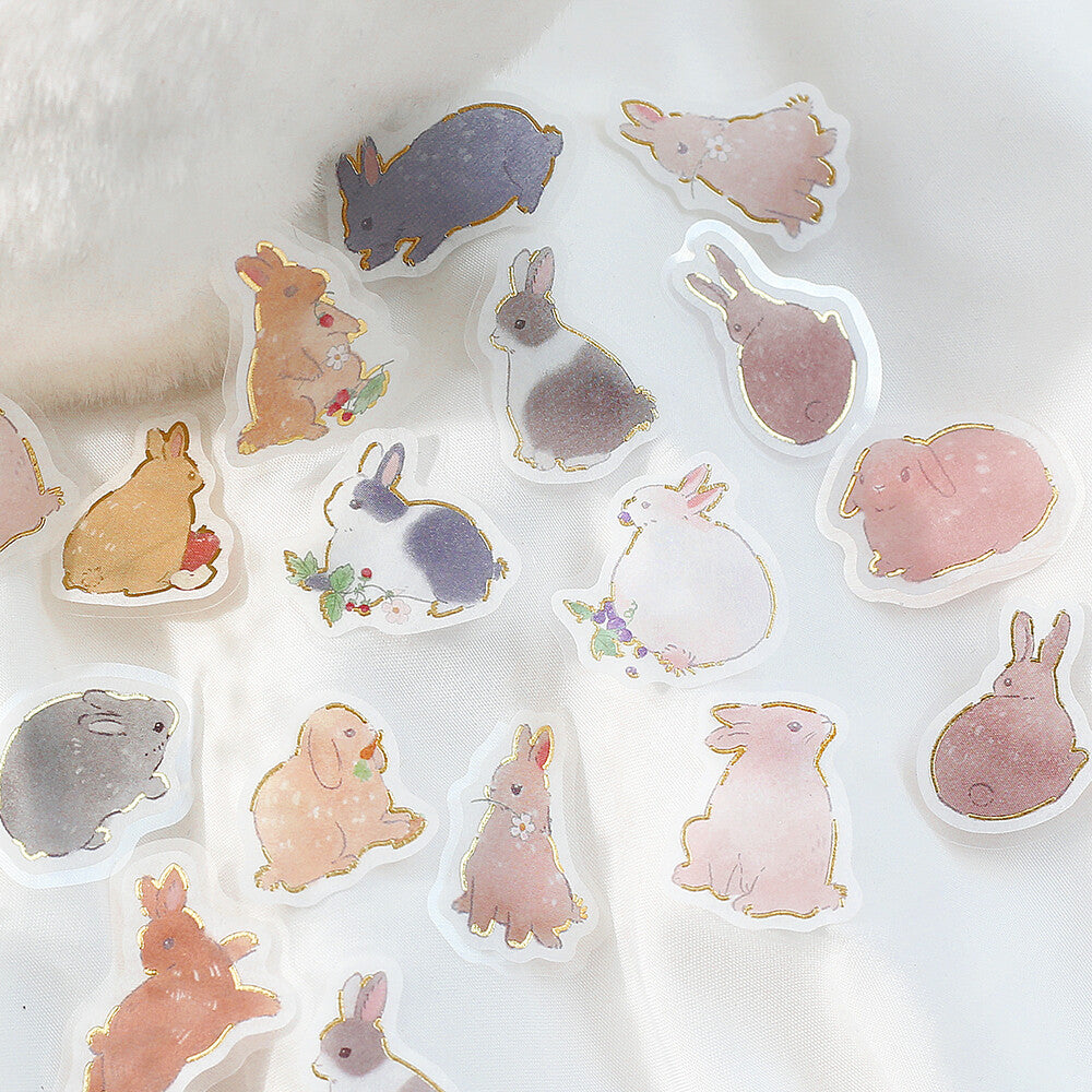 BGM Flake Stickers Ippai - Rabbits