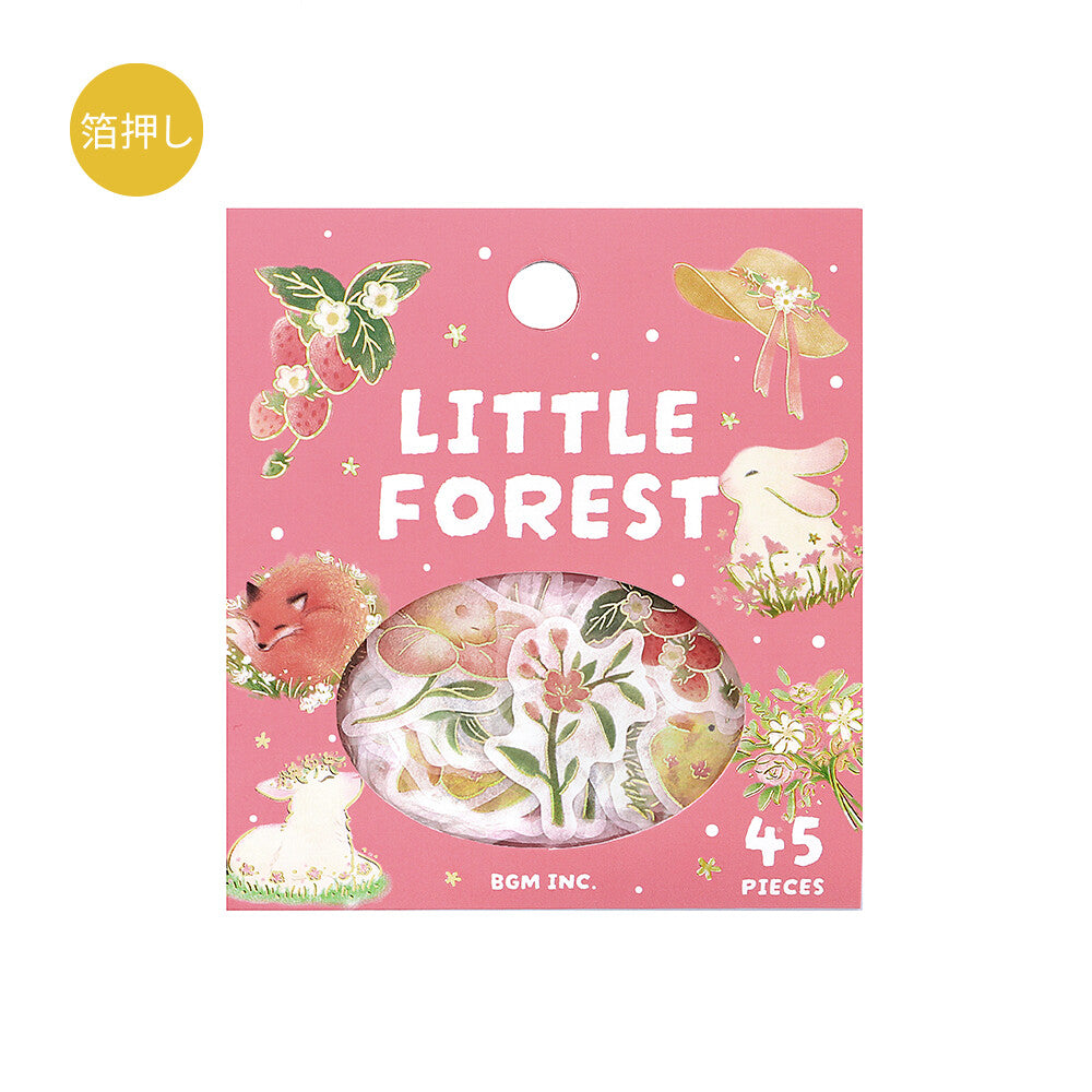 BGM Flake Stickers Little Forest - Pink
