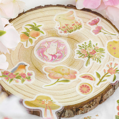 BGM Flake Stickers Little Forest - Pink