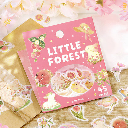 BGM Flake Stickers Little Forest - Pink