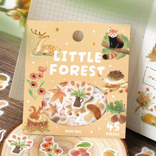 BGM Flake Stickers Little Forest - Yellow