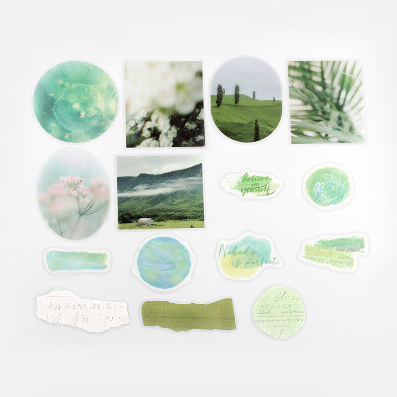 BGM Sticker Flakes Color Poems - Green