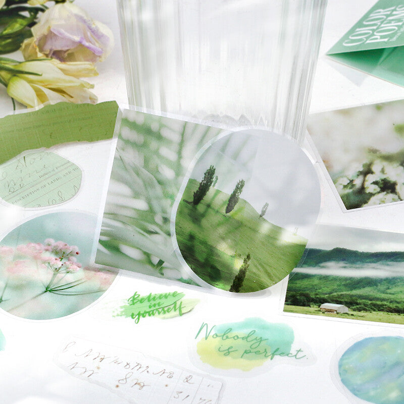 BGM Sticker Flakes Color Poems - Green