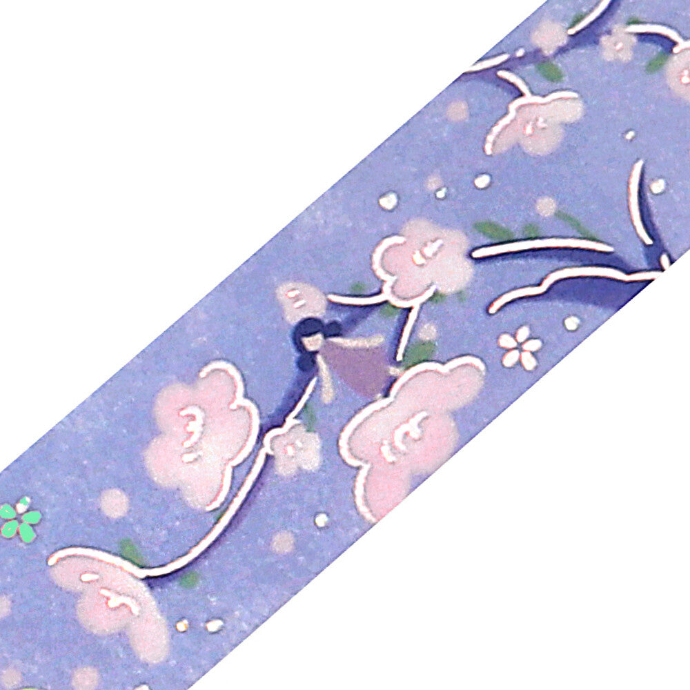 BGM Washi Tape Flower Story - Purple