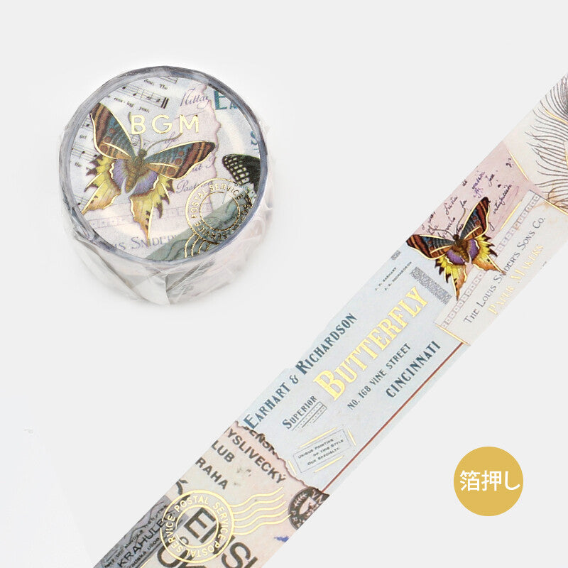 BGM Washi Tape Invitation to Romance - Butterflies