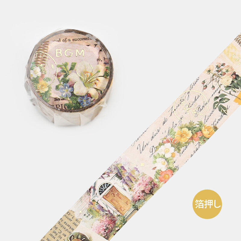 BGM Washi Tape Invitation to Romance - Flowers