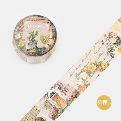 BGM Washi Tape Invitation to Romance - Flowers
