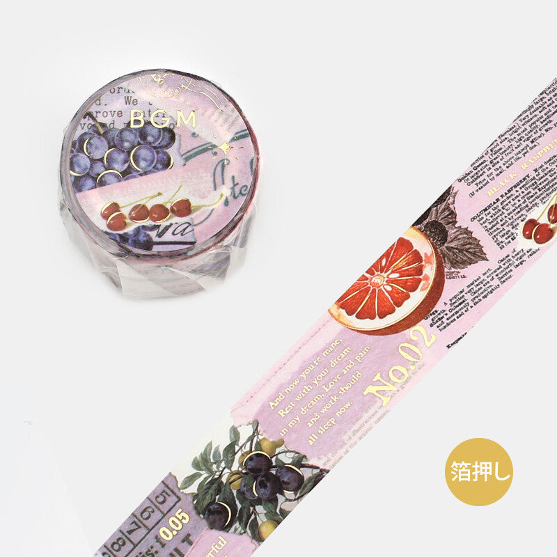BGM Washi Tape Invitation to Romance - Fruits