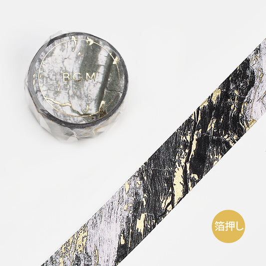 BGM Washi Tape Stone Pattern - Black