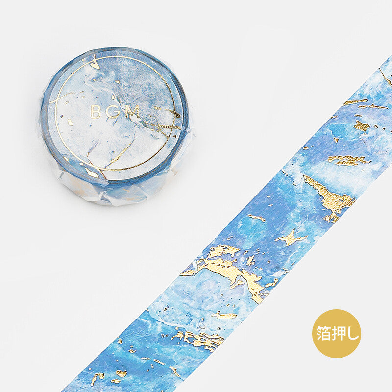 BGM Washi Tape Stone Pattern - Blue