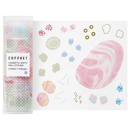 Kingjim Coffret Roll Stickers - Lilac Pink