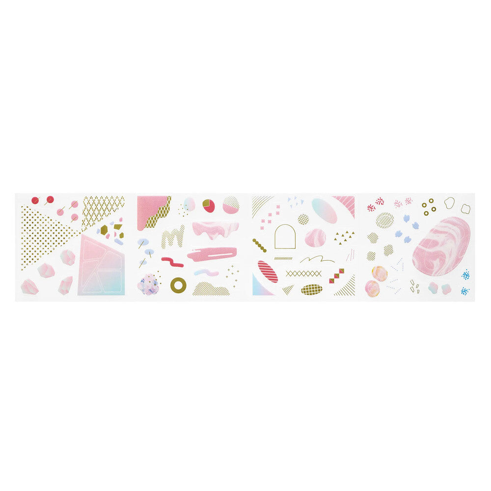 Kingjim Coffret Roll Stickers - Lilac Pink