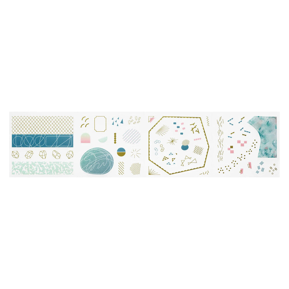 Kingjim Coffret Roll Stickers - Peacock Green