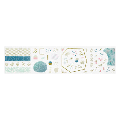 Kingjim Coffret Roll Stickers - Peacock Green