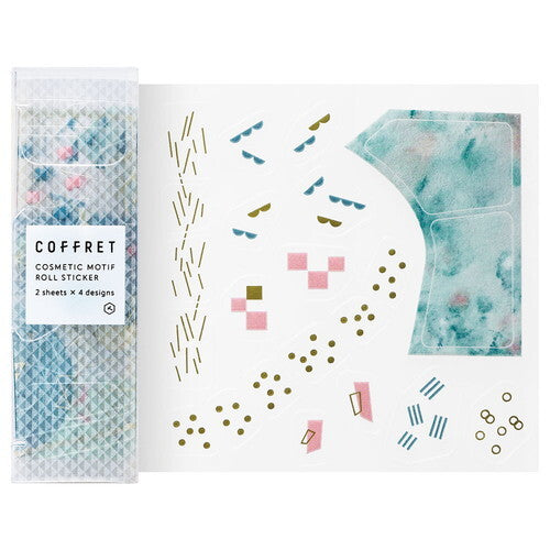 Kingjim Coffret Roll Stickers - Peacock Green