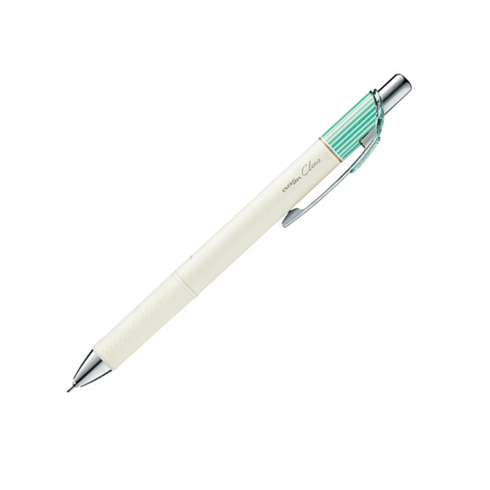 Pentel EnerGel Clena 0.5mm - Black Ink - Mint green