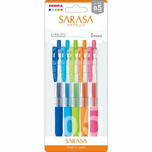 Zebra Sarasa 0.5mm Gel Pens - Neon