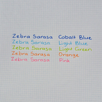 Zebra Sarasa 0.5mm Gel Pens - Neon
